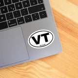 Vermont VT State Oval Sticker Vinyl Decal