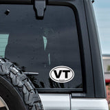 Vermont VT State Oval Sticker Vinyl Decal