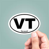 Vermont VT State Oval Sticker Vinyl Decal